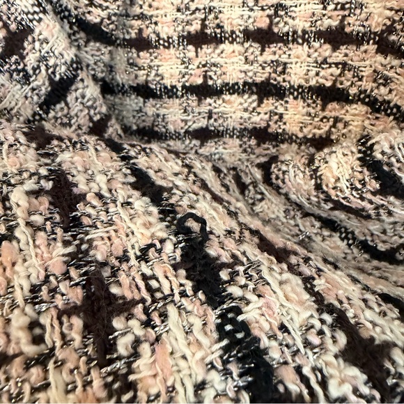 Anine Bing Diana Double Breasted Relaxed Fit Blazer in Apricot Tweed, X-Large - Picture 10 of 15